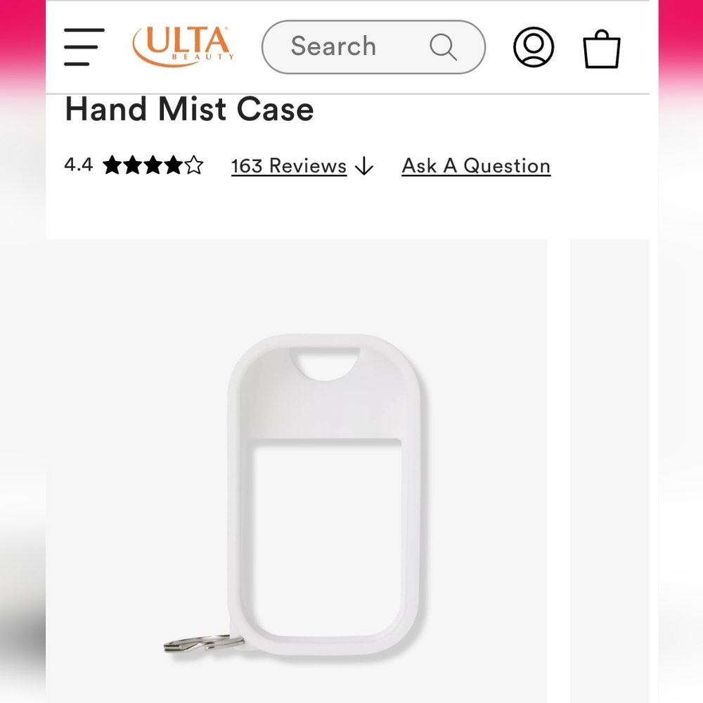 FREE W ANY PURCHASE! Ulta Icy White Hand Mist Case